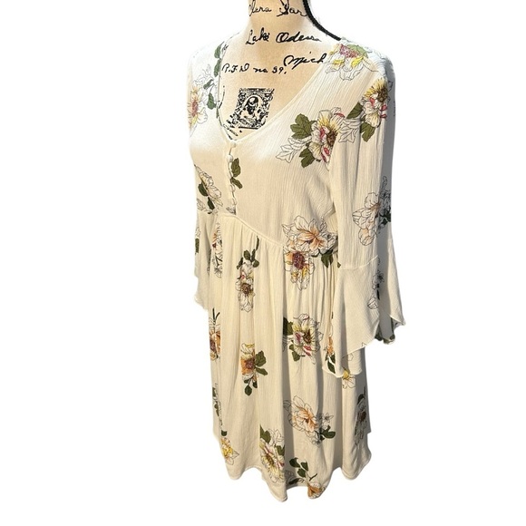 Jody California Midi Floral Dress Sz Lrg - Picture 2 of 14